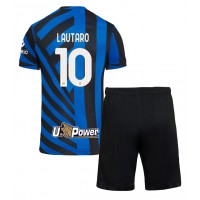 Maglia Calcio Inter Milan Lautaro Martinez #10 Prima Divisa Bambino 2024-25 Manica Corta (+ pantaloncini)